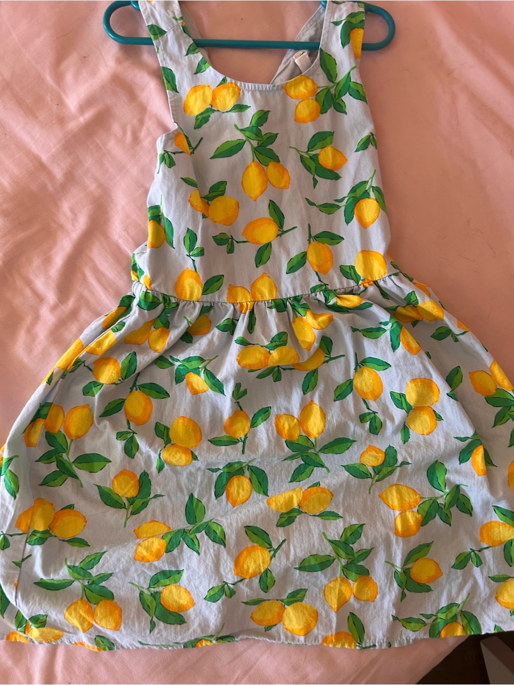 Girls dress - lemons
